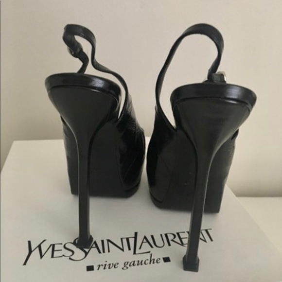 Saint Laurent black tribtoo 105 sling Shoes - Picture 5 of 7